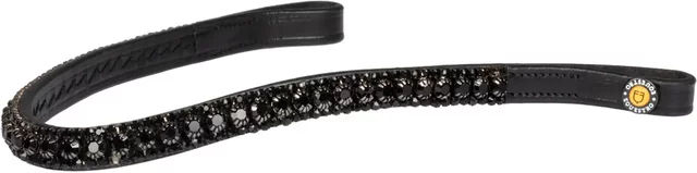 Produktbild von Equestro Stirnband aus Leder für Pferde in Schwarz