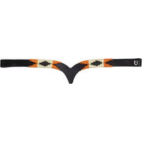 Produktbild von Equestro Stirnband V Shape Polo N aus Leder für Pferde
