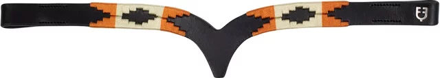 Produktbild von Equestro Stirnband V Shape Polo N aus Leder für Pferde