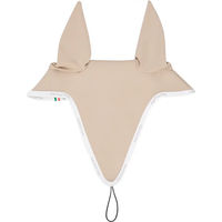 Produktbild von Equestro Stoffmütze für Pferde mit Halterung für Nasenriemen in Beige Full