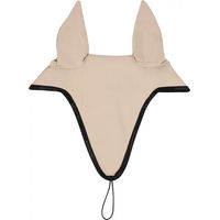 Produktbild von Equestro Stoffmütze für Pferde mit Halterung für Nasenriemen in Beige Größe M
