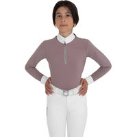 Produktbild von Equestro Stone Tape Polo de concours manches longues fille