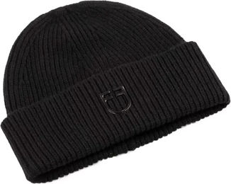 Produktbild von Equestro Strickmütze aus Wolle für Damen und Herren in Schwarz