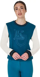 Produktbild von Equestro Sweatshirt Damen aus Baumwolle Blau Türkis Größe S