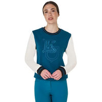 Produktbild von Equestro Sweatshirt Damen aus Baumwolle Blau Türkis Größe S