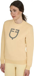 Equestro Sweatshirt Damen aus Baumwolle Gelb Beige Größe S – Bild 1 von 1