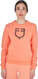 Equestro Sweatshirt Damen aus Baumwolle Rosa Orange Größe S – Bild 1 von 1
