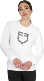 Equestro Sweatshirt Damen Weiß Baumwolle Größe S – Bild 1 von 1