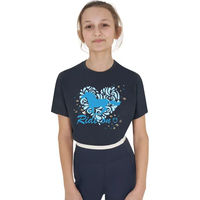 Produktbild von Equestro T-Shirt aus Baumwolle für Damen in Blau und Marine