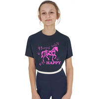 Produktbild von Equestro T-Shirt aus Baumwolle für Mädchen Make Me Happy