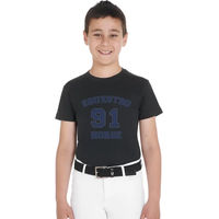 Produktbild von Equestro T-Shirt für Kinder aus Baumwolle Schwarz 12 Jahre