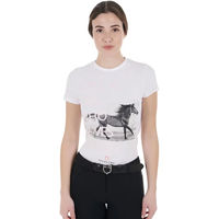 Produktbild von Equestro T-Shirt für Damen aus Baumwolle Weiß XS