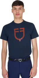 Produktbild von Equestro T-Shirt für Herren aus Baumwolle Blau Größe S