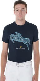 Equestro T-Shirt für Herren aus Baumwolle Blau XL – Bild 1 von 1