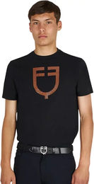 Equestro T-Shirt für Herren aus Baumwolle mit Logo in Weiß oder Schwarz Größe M – Bild 1 von 1