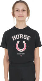 Produktbild von Equestro T-Shirt für Kids aus Baumwolle in Rosa oder Schwarz