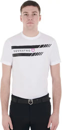 Produktbild von Equestro T-Shirt mit Lettering Logo für Herren aus Baumwolle Weiß XS