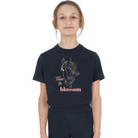 Produktbild von Equestro T-Shirt Time To Blossom für Kinder aus Baumwolle Blau 8 Jahre