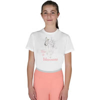 Produktbild von Equestro T-Shirt Time To Blossom für Kinder aus Baumwolle Weiß 14 Jahre