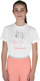 Produktbild von Equestro T-Shirt Time To Blossom für Kinder aus Baumwolle Weiß Größe 8 Jahre