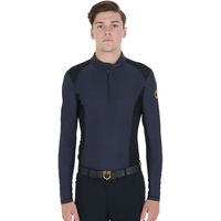 Produktbild von Equestro Technical Polo-Shirt für Herren zum Reittraining Blau XL