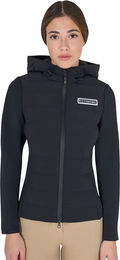 Equestro Technische Mischjacke für Damen in Schwarz wasserabweisend – Bild 1 von 2