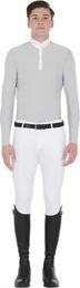 Produktbild von Equestro Technisches Longsleeve-Reitpolo für Herren in Grau