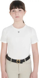Produktbild von Equestro Technisches Reitshirt für Mädchen in Weiß