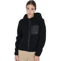 Produktbild von Equestro Teddy Fleecejacke für Damen in Schwarz