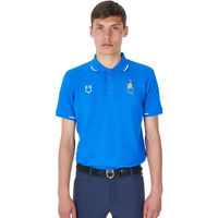 Produktbild von Equestro Trainingspolo X Fise Reitshirt für Herren in Blau Größe S