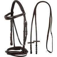 Produktbild von Equestro Trense aus Leder für Vollblut Pferde in Braun