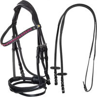 Produktbild von Equestro Trense aus Leder in Schwarz Größe M
