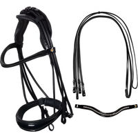 Produktbild von Equestro Trense aus Leder in Schwarz Größe XFull