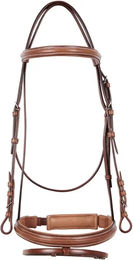 Produktbild von Equestro Trense Silver für Ponys aus Leder in Braun und Silber