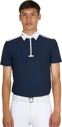 Produktbild von Equestro Turnier-Poloshirt Basic Reitshirt für Herren in Blau XXL