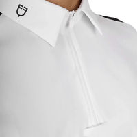 Produktbild von Equestro Turnier-Poloshirt Basic Reitshirt für Herren in Weiß 2XL