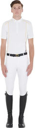 Produktbild von Equestro Turnier-Poloshirt für Herren aus Baumwolle Weiß Größe M