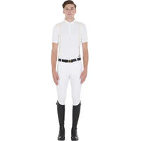 Produktbild von Equestro Turnier-Poloshirt für Herren aus Baumwolle Weiß XS
