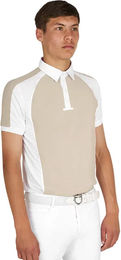 Equestro Turnier-Poloshirt für Herren in Beige Größe M – Bild 1 von 1