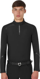 Produktbild von Equestro Turnier-Poloshirt für Herren Schwarz Winter Grösse M