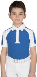 Produktbild von Equestro Turnier-Poloshirt für Kinder in Blau