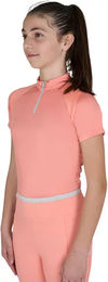 Produktbild von Equestro Turnier-Poloshirt Mädchen Reitshirt Rosa Grösse 12 Jahre