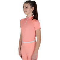 Produktbild von Equestro Turnier-Poloshirt Mädchen Reitshirt Rosa Grösse 12 Jahre