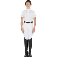 Produktbild von Equestro Turnier-Poloshirt Mädchen Reitshirt Sommer Weiß Größe 12 Jahre