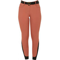 Produktbild von Equestro Turnierhose Full Grip Reithose Damen Rot Größe 38