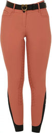 Produktbild von Equestro Turnierhose Full Grip Reithose Damen Rot Größe 42