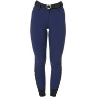 Produktbild von Equestro Turnierhose Mid Grip Damen Blau Größe 40