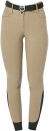 Produktbild von Equestro Turnierhose Mid Grip Reithose Damen Beige Größe 46