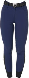 Produktbild von Equestro Turnierhose Mid Grip Reithose Damen Blau Größe 44