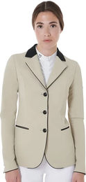 Produktbild von Equestro Turnierjacke Damen Drei-Knopf Beige Größe L
